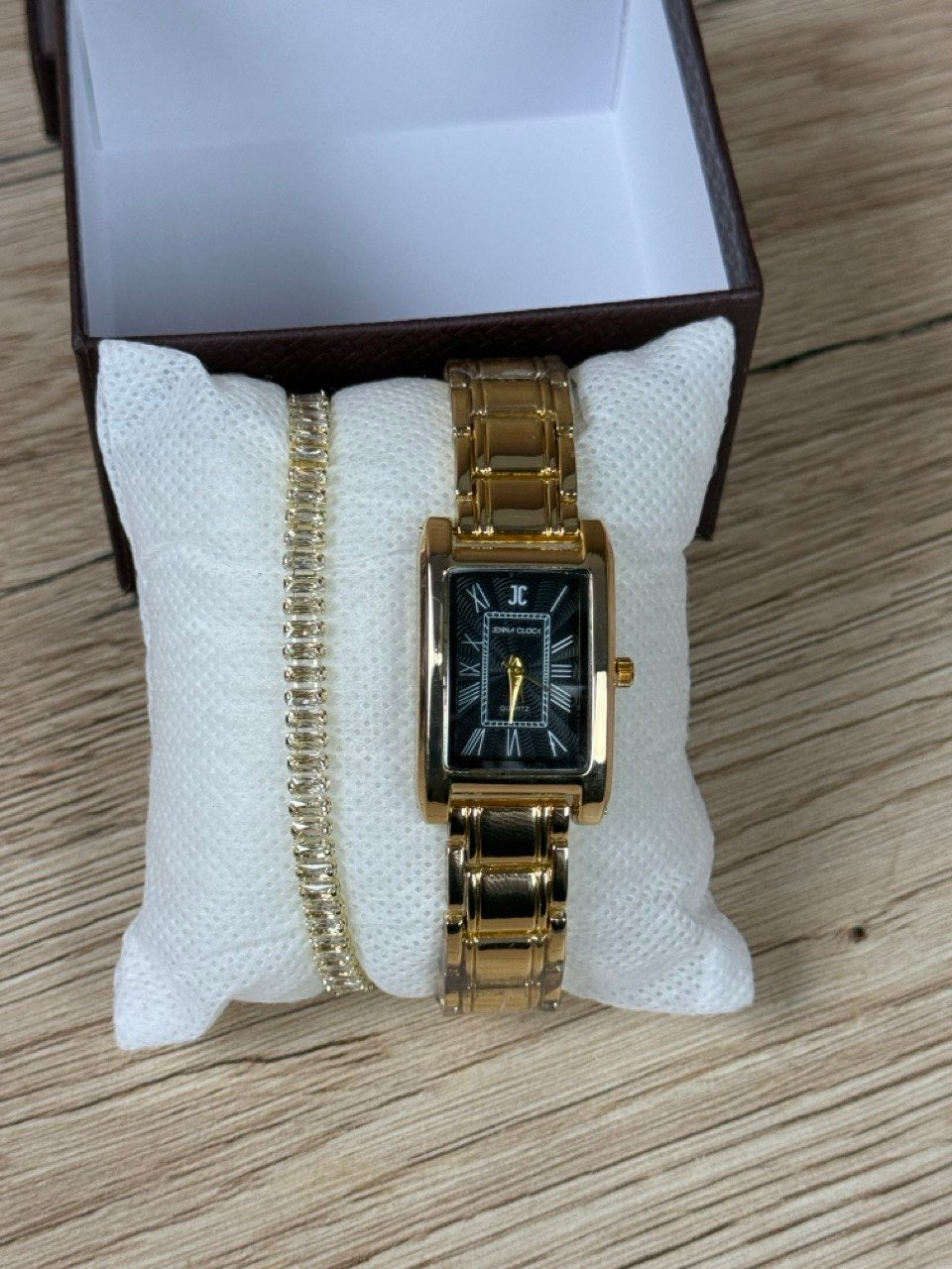 Jenna watch + Bracelet (Black)