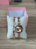Aogili watch + Bracelet (Gold pink)