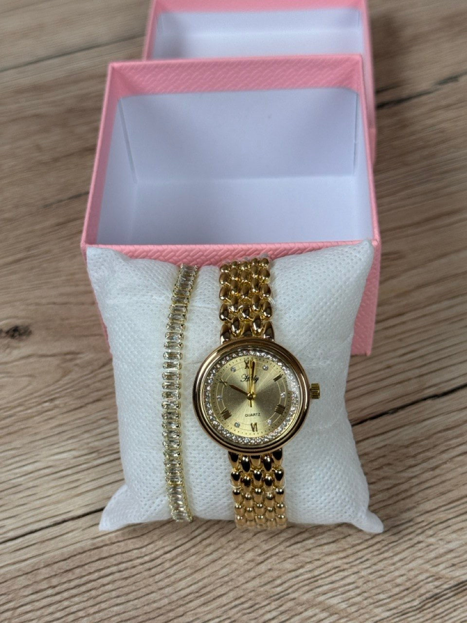 Hidy Golden watch + Bracelet