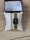 Jenna watch + Bracelet (Black)