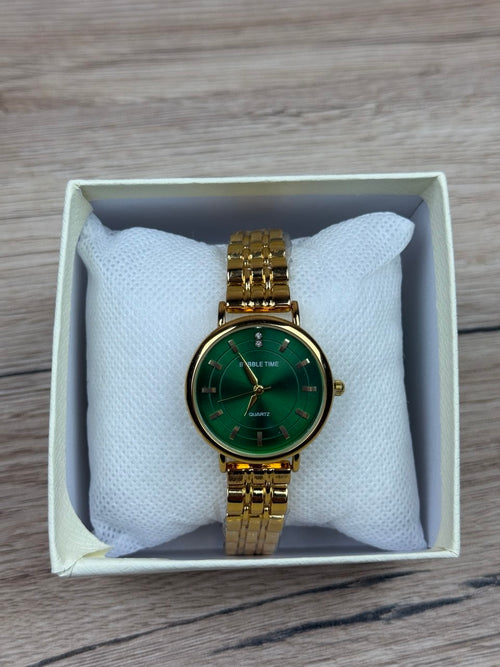 Bubble Time Watch + Wallet (Green)
