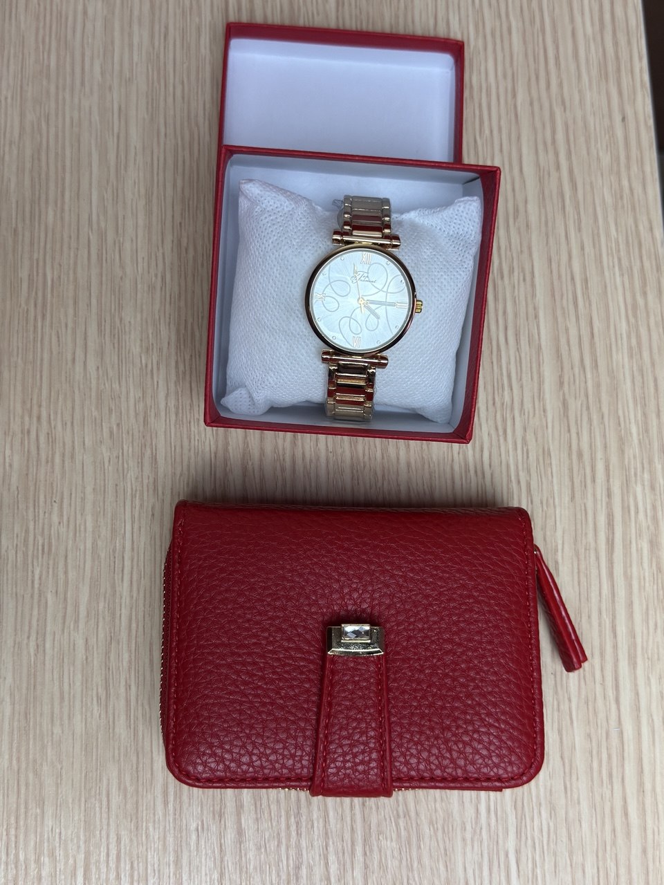 Top Paramount watch + Wallet (Light Gold)