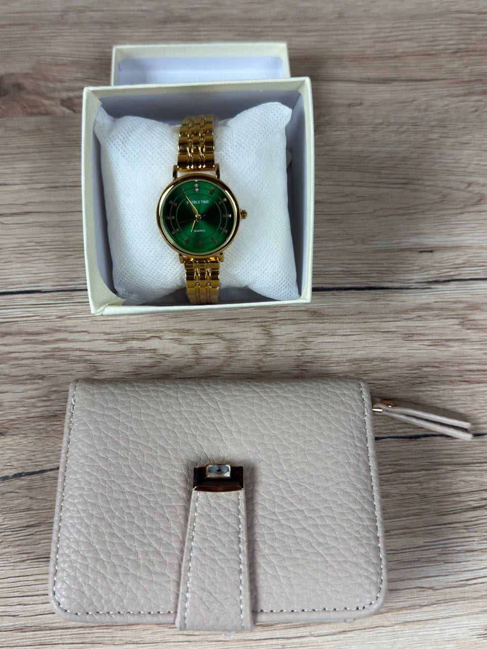 Bubble Time Watch + Wallet (Green)